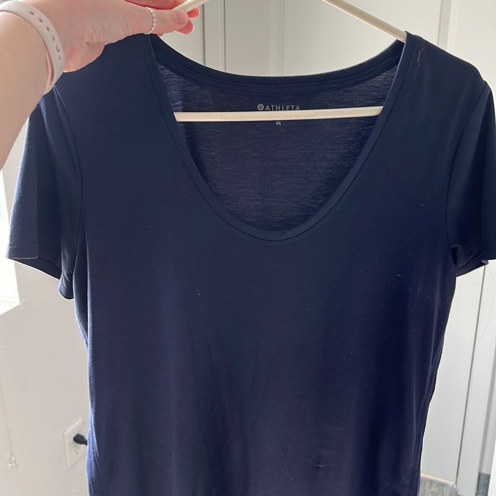 Athleta soft V neck tee